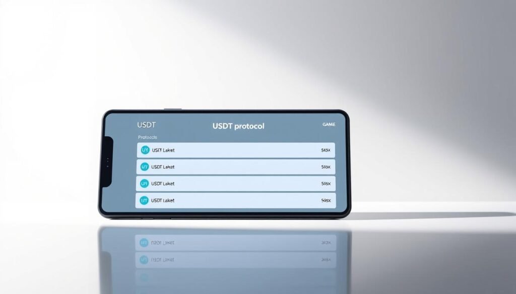 A striking, photorealistic image of a digital wallet interface displaying the various USDT protocol options against a clean, minimalist background. Soft, indirect lighting illuminates the sleek, modern design elements, creating a sense of clarity and focus. The UTown branding is subtly incorporated, adding a touch of sophistication. The overall composition emphasizes the significance of the currency selection process, reflecting the impact it can have on the gaming experience. A striking, photorealistic image of a digital wallet interface displaying the various USDT protocol options against a clean, minimalist background. Soft, indirect lighting illuminates the sleek, modern design elements, creating a sense of clarity and focus. The UTown branding is subtly incorporated, adding a touch of sophistication. The overall composition emphasizes the significance of the currency selection process, reflecting the impact it can have on the gaming experience.